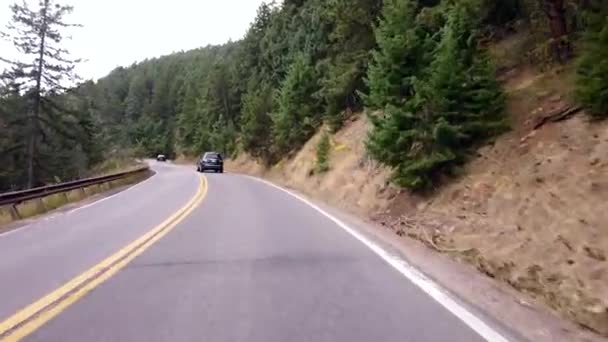 Imágenes Pov Conducción Las Montañas Golden Colorado — Vídeos de Stock