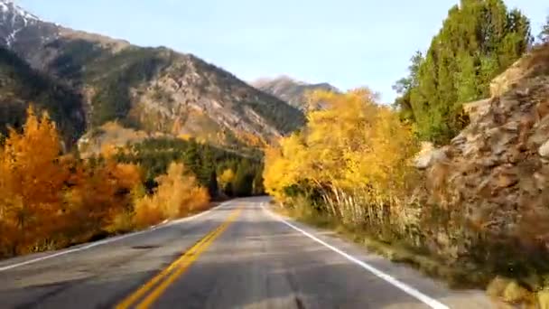 Водоспад Скелястих Горах Колорадо — стокове відео