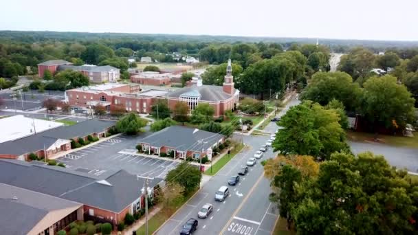 Aerial Pullout Matthews Matthews North Carolina — Stock video