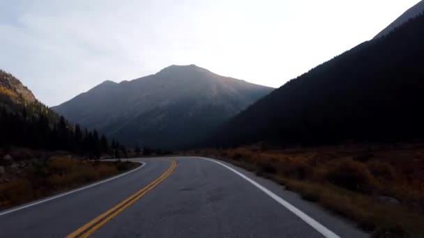 Pov Colorado Nun Merkezindeki Dağda Ilerliyor — Stok video