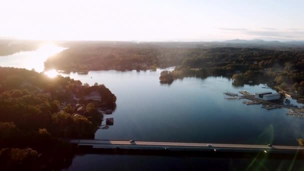 Lake Hickory Lake Hickory Carolina Norte Perto Hickory Hickory Carolina — Vídeo de Stock