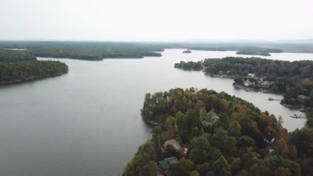 James Aerial湖 James Nc湖 James North Carolina湖 — 图库视频影像