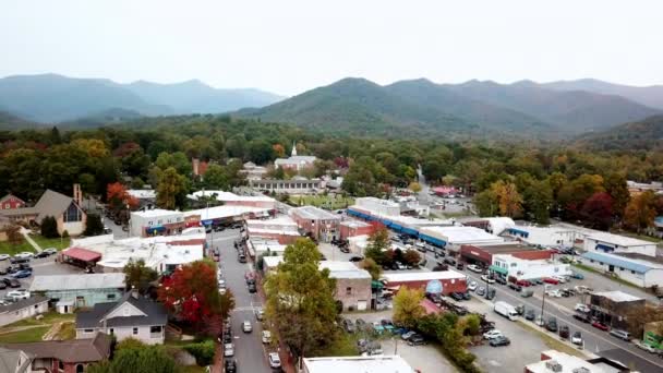 Aerial Black Mountain Black Mountain North Carolina — 비디오