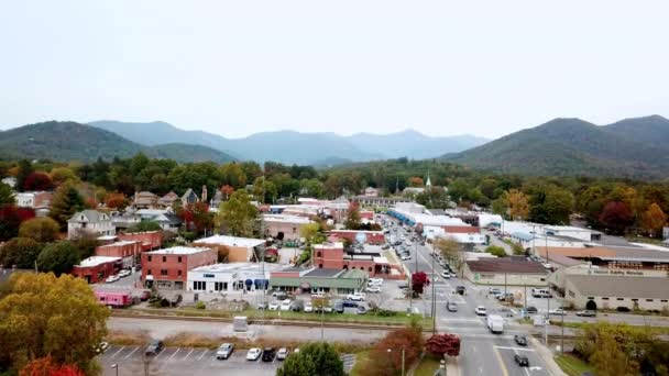 Empurre Black Mountain Black Mountain Carolina Norte — Vídeo de Stock