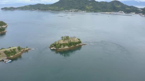 愛媛県瀬戸内海の空中風景 日本の観光情報はJourney Japan — ストック動画