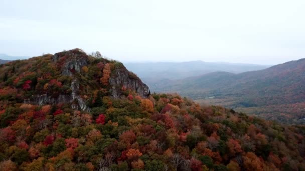 Cliff Banner Elk Banner Elk North Carolina — стоковое видео