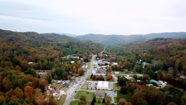 Foscoe Foscoe North Carolina Aerial Fall — 图库视频影像