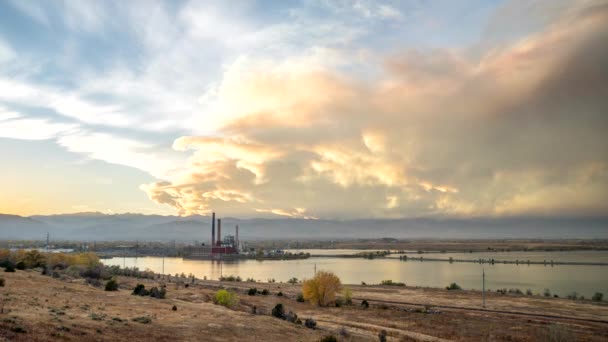 Time Lapse Wildfire Smoke Boulder Colorado — Stock Video