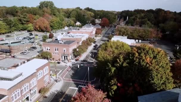 Hillsborough Hillsborough North Carolina Aerial Small Town Usa Hometown — Wideo stockowe
