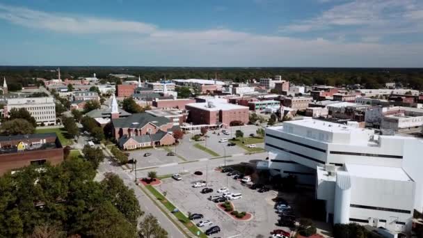 Rocky Mount North Carolina Rocky Mount Flygfoto Skyline — Stockvideo