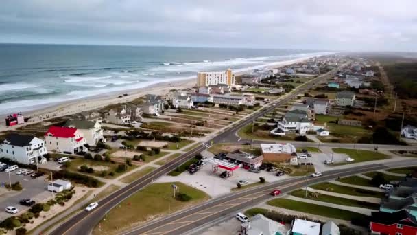 Nin Dış Kıyıları Nags Head North Carolina Hava Saldırısı Nags — Stok video
