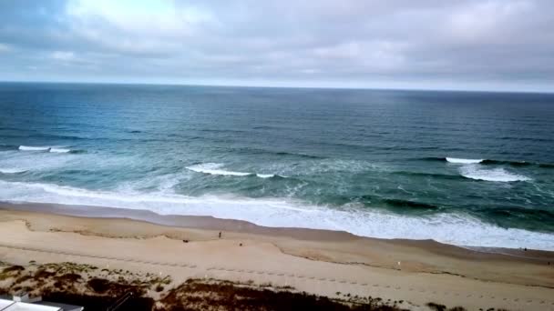 Outer Banks North Caroina Antenne Der See Von Nags Head — Stockvideo