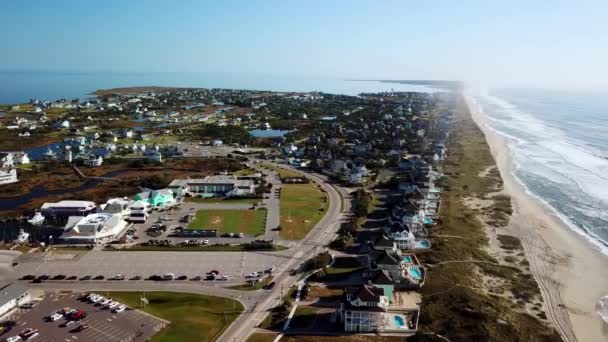 Hatteras Aerial Hatteras North Carolina Outer Banks Aerial — Stock Video
