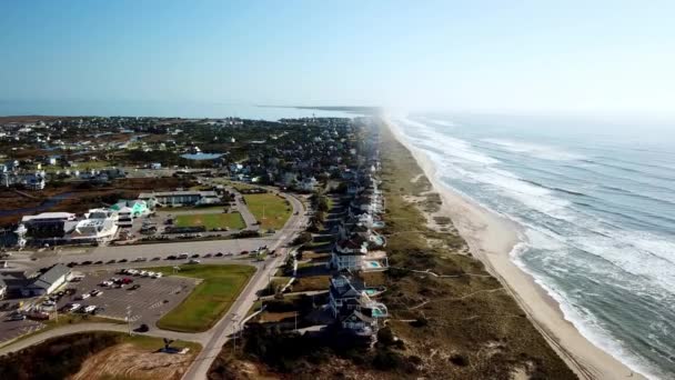 Hatteras Hatteras North Carolina Aerial Hatteras Village — Vídeos de Stock