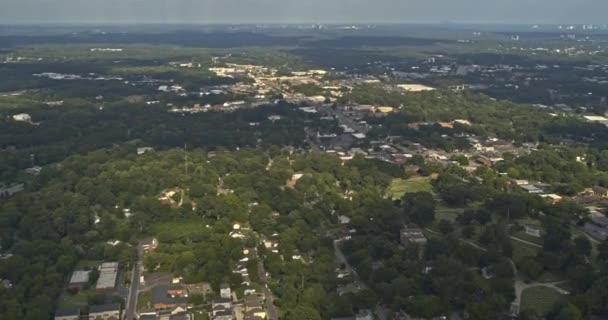 Marietta Georgia Aerial Birdseye Shot Air Force Base Town Forest — Stock videók