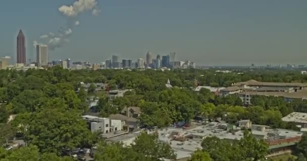 Atlanta Georgia Aerial V703 Flyover Záběr Parku Čtvrti Old Forth — Stock video