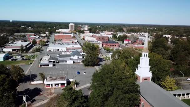 Aerial Kilátással Monroe Észak Karolina Monroe — Stock videók