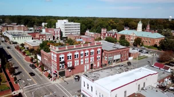 Tarboro Tarboro North Carolina Aerial — Vídeo de stock