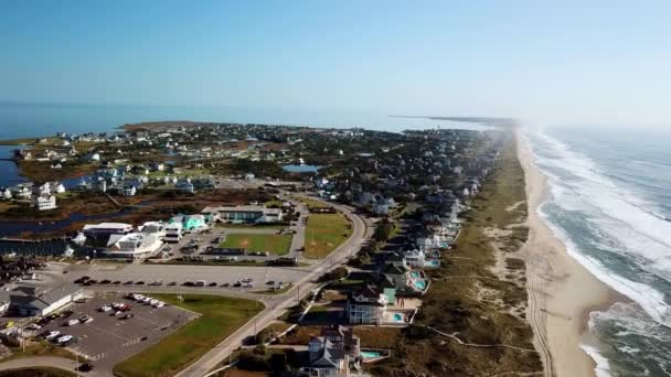 Zewnętrzne Banki High Hatteras Village Hatteras Village Północna Karolina — Wideo stockowe