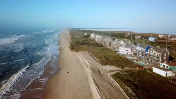 Outer Banks Aerial Frisco Frisco North Carolina — стокове відео