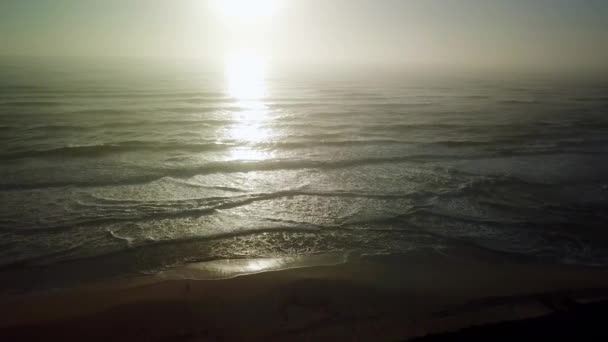 Outer Banks Sörf Hatteras Hatteras North Carolina Gündoğumu Havacılık — Stok video