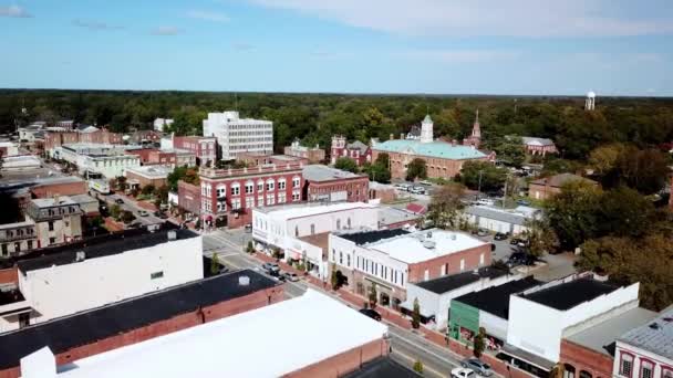 Aerial Move Tarboro Tarboro Carolina Del Nord — Video Stock