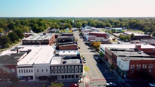Monroe Monroe North Carolina Aerial Pullout — Stock video