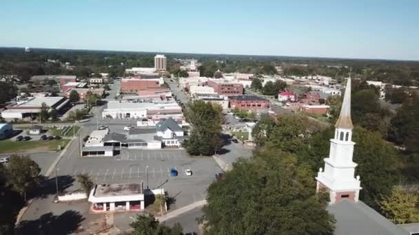 Aerial Pullout Monroe Monroe Észak Karolina — Stock videók