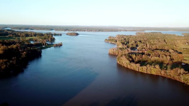 High Rock Lake Aerial High Rock Lake High Rock Lake — стокове відео