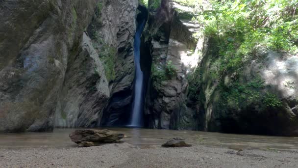 View Can Falls Located Northern Slope Warairarepano National Park Caracas — Stock Video