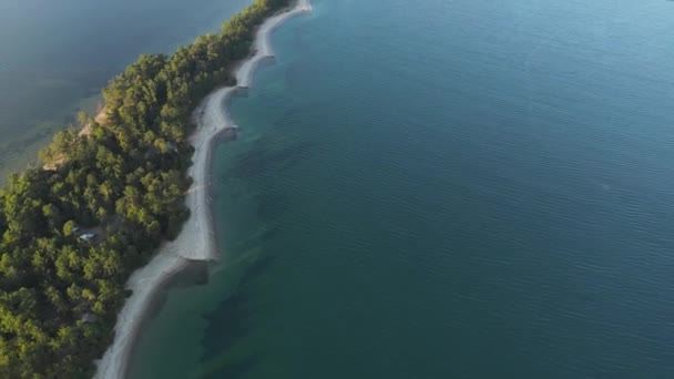 Amanohashidate Drone Shot Pinturesque Kyoto Location Japón — Vídeo de stock