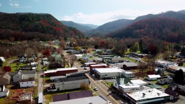 Damascus Virginia Damascus Beautiful Aerial Fall — стокове відео