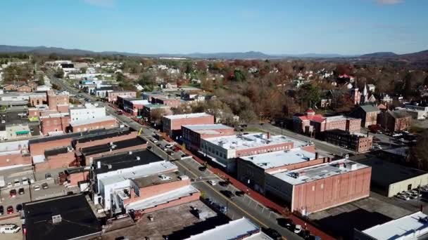 Wytheville Virginia Wytheville Aerial Downtown — Stock video