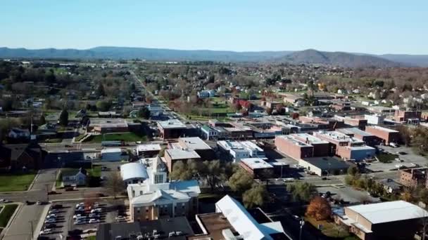 Letecká Výška Nad Wytheville Virginia Wytheville — Stock video