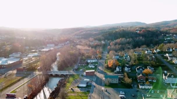 Arbeidersbuurt Met Bedrijven Zuidwest Virginia — Stockvideo