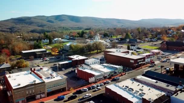 Wytheville Virginia Wytheville Virginia Wythe County Virginia Aerial Vliegt Naar — Stockvideo