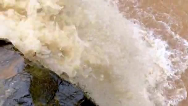 Chorro Del Chorrera Sprudelnder Wasserfall Panama Schwenkblick — Stockvideo