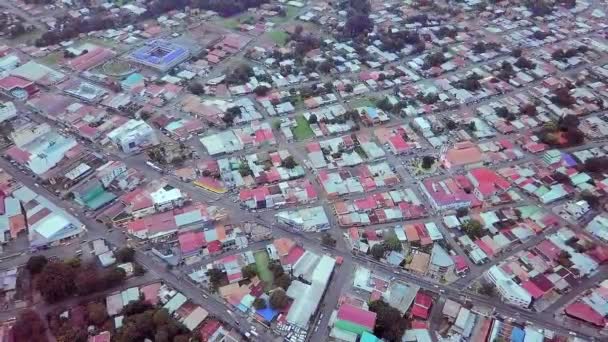 Paesaggio Aereo Strade Affollate Case Della Città Chorrera Panama — Video Stock