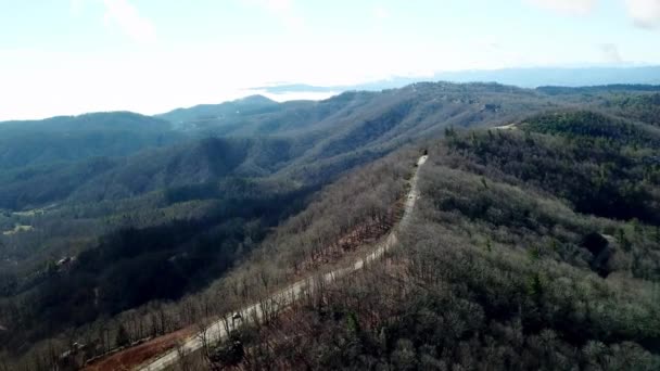 Blue Ridge Parkway Egy Gerincen Blowing Rock Blowing Rock North — Stock videók