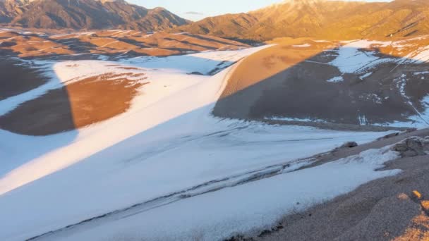 Time Lapse Sunset Great Sand Dunes National Park — Stock Video