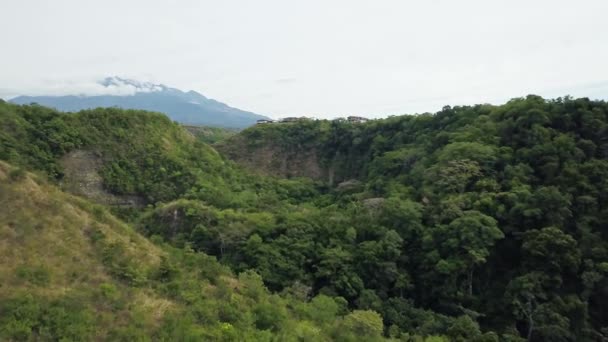 Barranco Del Cañón Selvas Panamá Aerial Drone Establishing View — Vídeos de Stock