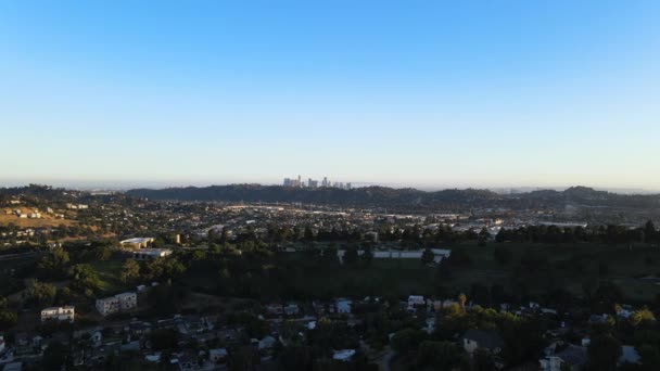 Luchtfoto Van Skyline Van Los Angeles — Stockvideo