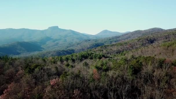 Table Rock Table Rock North Carolina Hawksbill Mountain Hawksbill Mountain — Vídeo de Stock