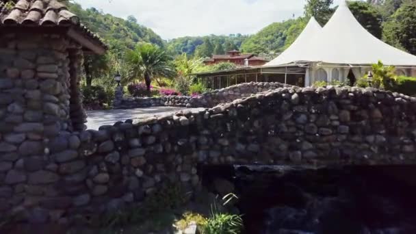 Desa Indah Kota Picturesque Boquete Provinsi Chiriqui Panama — Stok Video