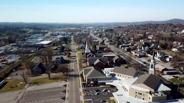 Aerial Morristown Tennessee Morristown Morristown Tenn — Video Stock