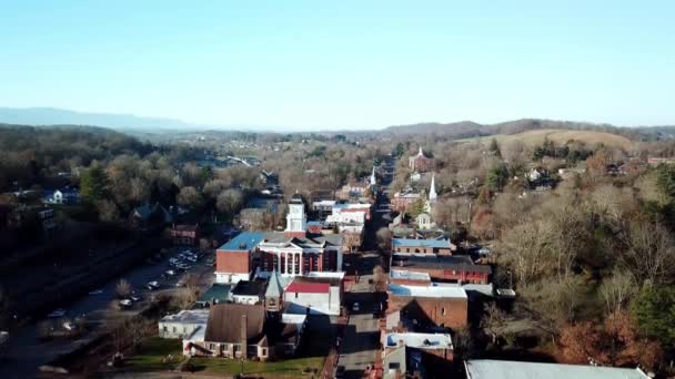 Historiska Jonesborough Tennessee Jonesborough Tenn Jonesborough Över Washington County Courthouse — Stockvideo