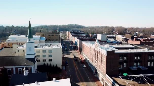 Luchtfoto Zoom Greeneville Tennessee Greeneville Greeneville Tenn — Stockvideo