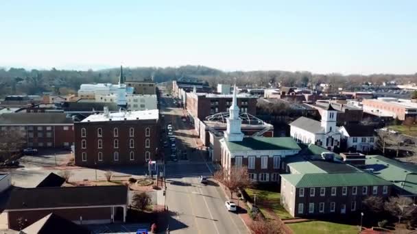 Aerial Pullout Greeneville Tennessee Greeneville Greeneville Tenn — Video Stock