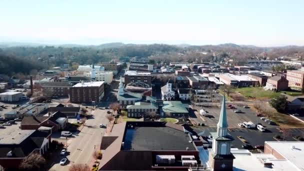 Aereo Alto Sopra Greeneville Tennessee — Video Stock