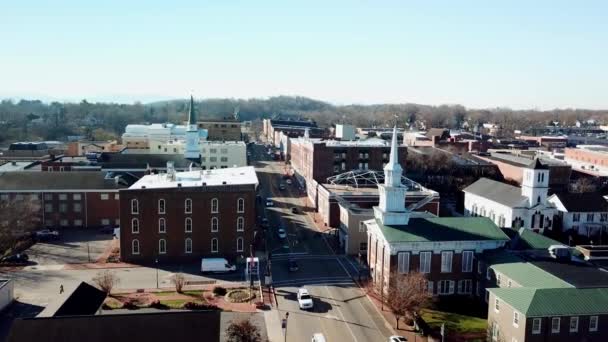 Greeneville Tennessee Aerial Greeneville Greeneville Tenn — Video